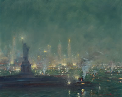 Nocturne (Statue of Liberty and Manhattan Sky Line)