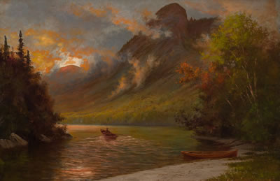 Canoeing at Sunset