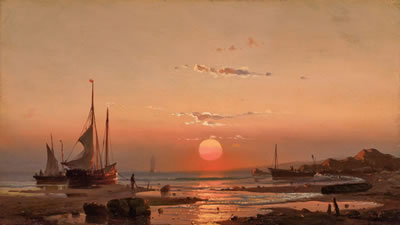 Ships at Sunset