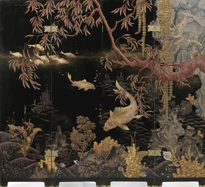 NINE CARPS IN THE WATER (IN FOUR PARTS)