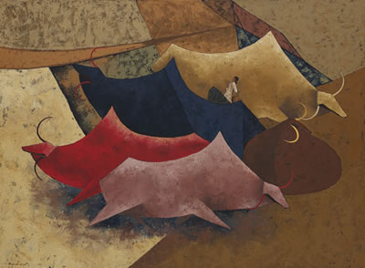 Sample artwork by Tay Bak Koi (1939 - 2005), known for painting - View similar artists and auction records