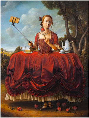 PHONE WITH GIRL IN RED (GIRL IN RED WITH PHONE) by Brian Uhing - Auction record, sale price, and art valuation. Compare with similar artists and explore comparable artworks.