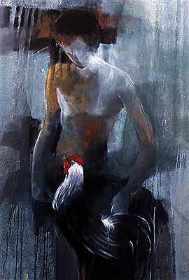 Man and Rooster, 2012