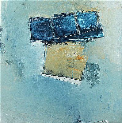 Blue Abstract by Hanafi - Auction record, sale price, and art valuation. Compare with similar artists and explore comparable artworks.