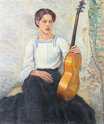 Woman with Guitar