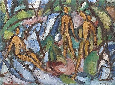 Figurenkomposition by Alfred Lehmann - Auction record, sale price, and art valuation. Compare with similar artists and explore comparable artworks.