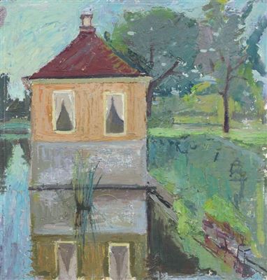 Schloss Moritzburg - Blick auf ein Gondelhäuschen by Hildegard Stilijanov-Kretzschmar - Auction record, sale price, and art valuation. Compare with similar artists and explore comparable artworks.