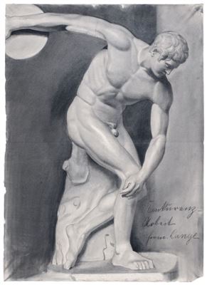 Akademiestudie des Diskobolos (Diskuswerfers) des Myron