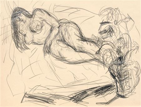 Liegender weiblicher Akt / Akt im Sessel / Mutter und Kind by Sybille Leifer - Auction record, sale price, and art valuation. Compare with similar artists and explore comparable artworks.