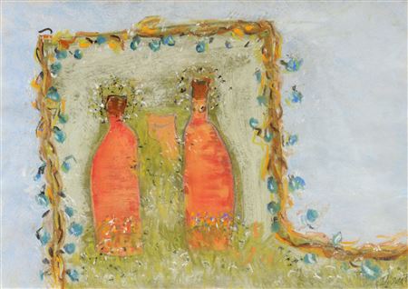 Zwei Flaschen im Rasen by Thomas Traeder - Auction record, sale price, and art valuation. Compare with similar artists and explore comparable artworks.