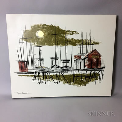 Sample artwork by Johnny Donnels (1924 - 2009), known for painting, political sketches, photography - View similar artists and auction records