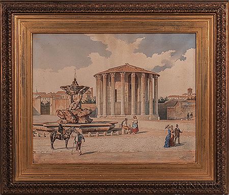 At the Fountain before the Temple of Vesta, Rome