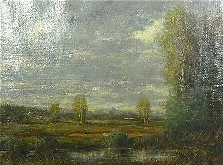 Landscape in the Dachauer Moos by Hans Diez - Auction record, sale price, and art valuation. Compare with similar artists and explore comparable artworks.