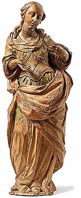 Rococo figure of a female saint by Johann Baptist Straub - Auction record, sale price, and art valuation. Compare with similar artists and explore comparable artworks.