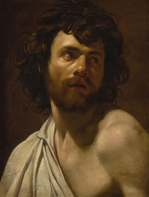 A STUDY OF A BEARDED MAN, HEAD AND SHOULDERS