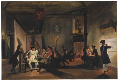 A CORPS DE GARDE WITH DUTCH OFFICERS AT NIGHT by Cornelis Troost - Auction record, sale price, and art valuation. Compare with similar artists and explore comparable artworks.