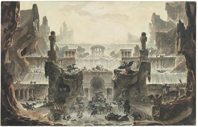 DESIGN FOR A STAGE SET: THE TEMPLE OF NEPTUNE