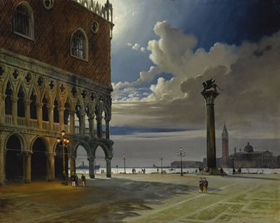 VENICE, PIAZZA SAN MARCO BY MOONLIGHT by Marco Grubacs - Auction record, sale price, and art valuation. Compare with similar artists and explore comparable artworks.