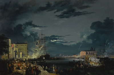 Sample artwork by Carlo Grubacs (1802 or 1810 - c.1870), known for cityscape painting, venetian vedute - View similar artists and auction records