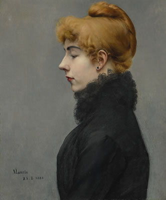 PORTRAIT OF A LADY (PRESUMED TO BE SARAH BERNHARDT) by Charles Maurin - Auction record, sale price, and art valuation. Compare with similar artists and explore comparable artworks.