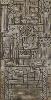 Sample artwork by Joaquin Torres-Garcia (1874 - 1949), known for constructivist painting-geometric, teaching - View similar artists and auction records