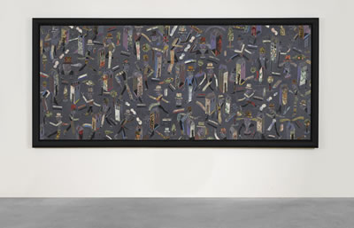 DE CÓMO LOS NERVIOS SALTAN A LA VISTA by Antonio Segui - Auction record, sale price, and art valuation. Compare with similar artists and explore comparable artworks.