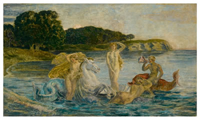 THE BIRTH OF VENUS by Marie Auguste Emile-Rene Menard - Auction record, sale price, and art valuation. Compare with similar artists and explore comparable artworks.