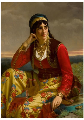 Sample artwork by Jan Frederik Pieter Portielje (1829 - 1895/1908), known for portrait and female figure paintings - View similar artists and auction records