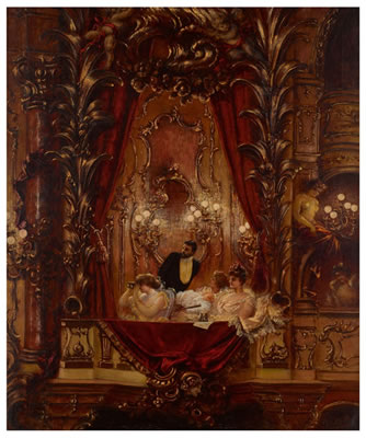 A NIGHT AT THE OPERA by Carl Kahler - Auction record, sale price, and art valuation. Compare with similar artists and explore comparable artworks.