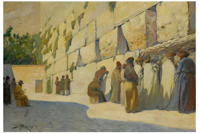 PRAYING AT THE KOTEL
