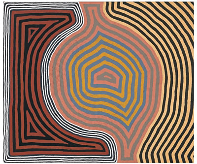 Sample artwork by Ronnie Tjampitjinpa (c.1943 - 2023), known for aboriginal art - View similar artists and auction records