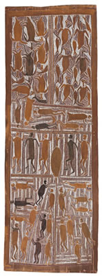 Sample artwork by Mawalan Marika (1908 - 1967), known for aboriginal art and sculpture - View similar artists and auction records