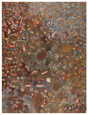 CAMP AT WALUNGURRU - DINGO CAMP AT TINKI by Johnny Warrangula Tjupurrula - Auction record, sale price, and art valuation. Compare with similar artists and explore comparable artworks.