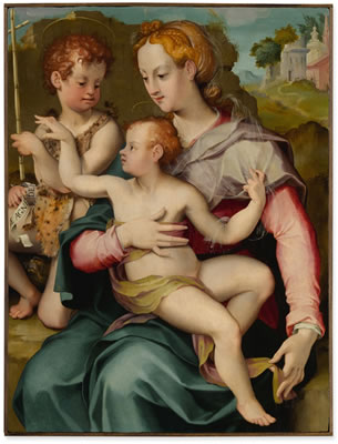 MADONNA AND CHILD WITH THE INFANT SAINT JOHN THE BAPTIST