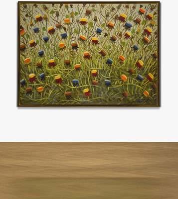 CARDOS (THISTLES) by Bibi Zogbe - Auction record, sale price, and art valuation. Compare with similar artists and explore comparable artworks.