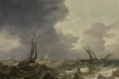 Fishing boats in a storm by Pieter Mulier the Elder - Auction record, sale price, and art valuation. Compare with similar artists and explore comparable artworks.