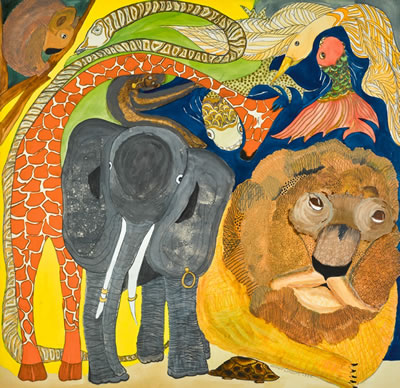 Sample artwork by Simon Lissim (1900 - 1981), known for theatre set design, decorative art, china design - View similar artists and auction records