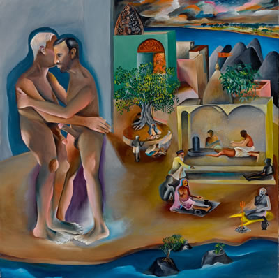 Two Men in Benares