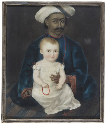 PORTRAIT OF MRS CHARLES TUCKER, WHEN A CHILD, SEATED IN THE LAP OF AN INDIAN SERVANT, CIRCA 1805 by Edward Nash - Auction record, sale price, and art valuation. Compare with similar artists and explore comparable artworks.
