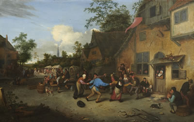 Sample artwork by Cornelis Dusart (1660 - 1704), known for figure, genre painting - View similar artists and auction records