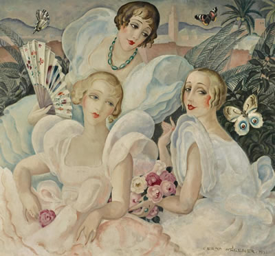 Les femmes fatales by Gerda Wegener - Auction record, sale price, and art valuation. Compare with similar artists and explore comparable artworks.