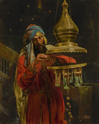LIGHTING THE LAMP by Antonio Maria Fabres y Costa - Auction record, sale price, and art valuation. Compare with similar artists and explore comparable artworks.