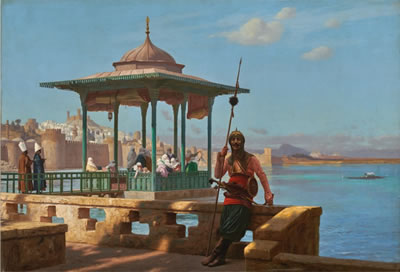 THE HAREM IN THE KIOSK by Jean-Leon Gerome - Auction record, sale price, and art valuation. Compare with similar artists and explore comparable artworks.
