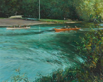 Sample artwork by Paul Kelly (Born 1968), known for impressionist plein-air landscape painting - View similar artists and auction records