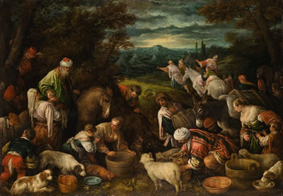 The Israelites in the Wilderness by Jacopo Bassano - Auction record, sale price, and art valuation. Compare with similar artists and explore comparable artworks.