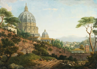 Rome, a view of Saint Peter's Basilica