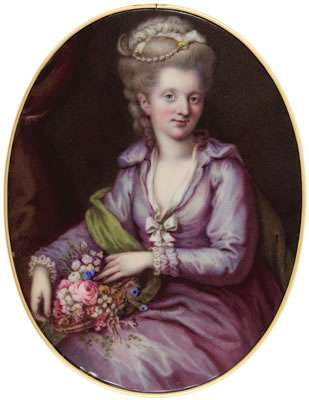 Sample artwork by Johann Heinrich Hurter (1734 - 1799), known for pastellist, enamel painter, miniaturist - View similar artists and auction records
