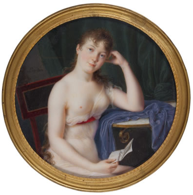 PORTRAIT OF A LADY, CIRCA 1800 by Joseph Marie Bouton - Auction record, sale price, and art valuation. Compare with similar artists and explore comparable artworks.