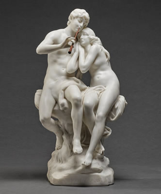 Sample artwork by Eugene Marioton (1857 - 1933), known for heroic figurative sculpture,  portrait bust, medals - View similar artists and auction records