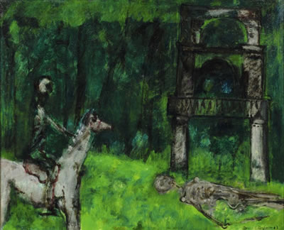CAVALIER, RUINE, SQUELETTE by Bernard Dufour - Auction record, sale price, and art valuation. Compare with similar artists and explore comparable artworks.
